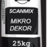 Штукатурка короед Scanmix MicroD?cor, белый,зерно 1,5мм, 25 кг.
