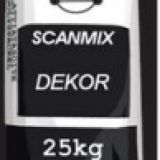 Штукатурка короед Scanmix D?cor, белый,зерно 3мм, 25 кг.